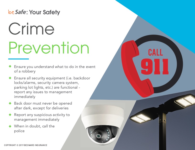 FREE POSTER Crime Prevention Profiting From Safety