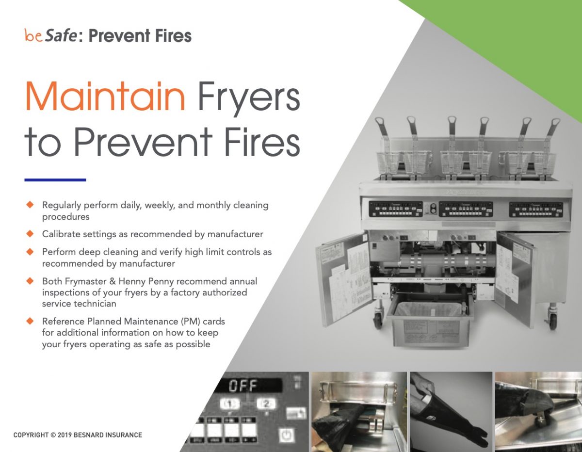 FREE POSTER Maintain Fryers to Prevent Fires Profiting From Safety